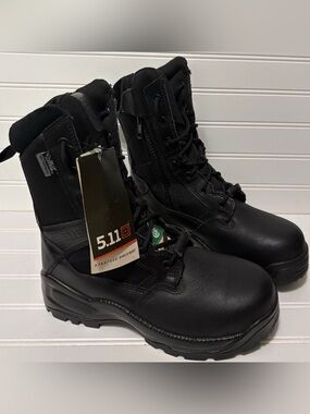 5.11 TACTICAL  A.T.A.C.  2.0 8" Shield Black Boots Mens Size 6.5 Womens 8 NEW